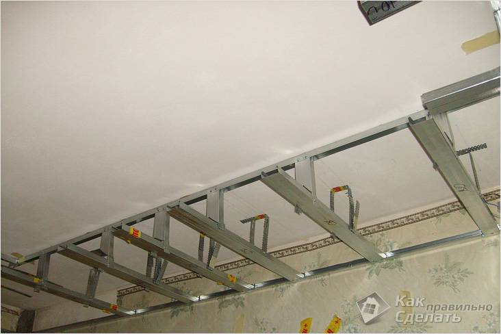 Короб из гипсокартона на потолке своими руками