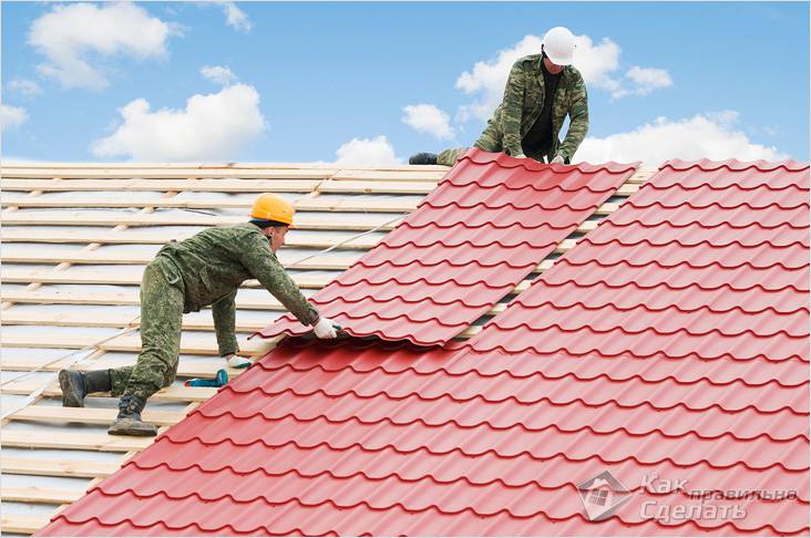 Кровля из металлочерепицы своими руками
