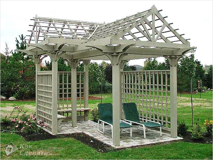 Крыша для беседки своими руками