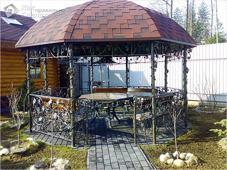 Крыша для беседки своими руками