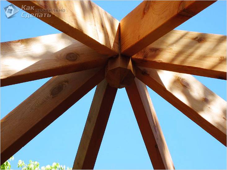 Крыша для беседки своими руками