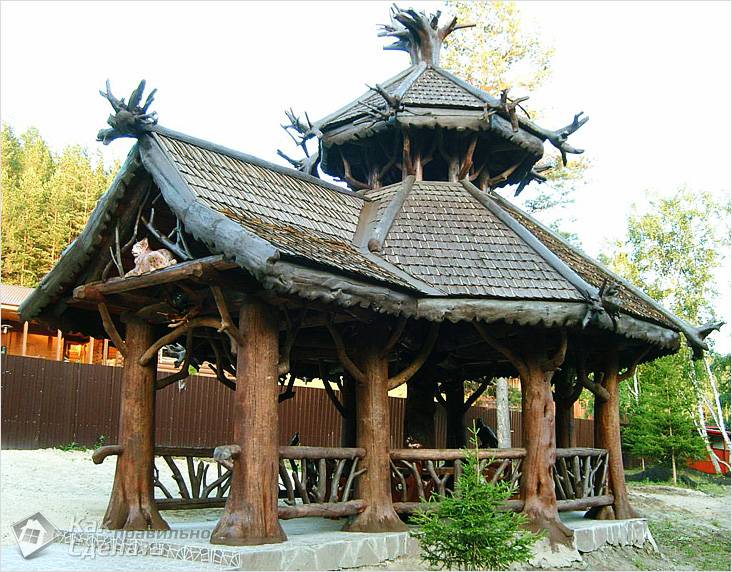 Крыша для беседки своими руками