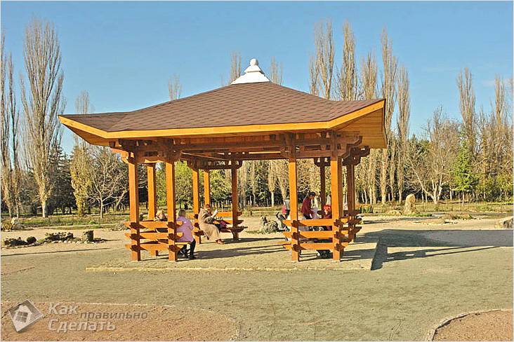 Крыша для беседки своими руками