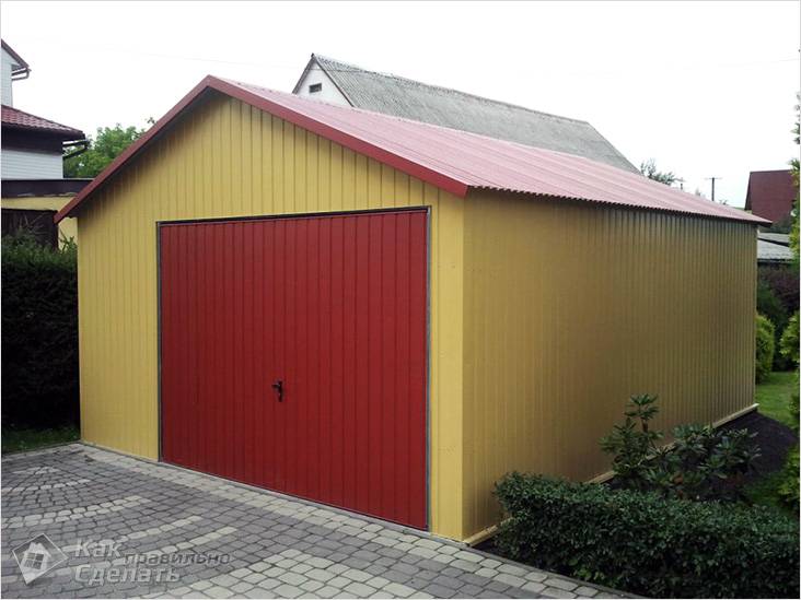Крыша гаража своими руками