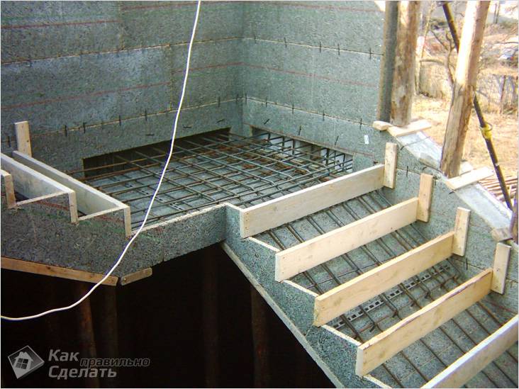 Лестница из бетона своими руками