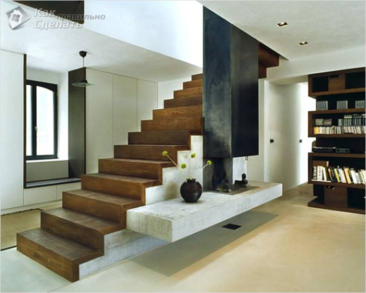 Лестница из бетона своими руками