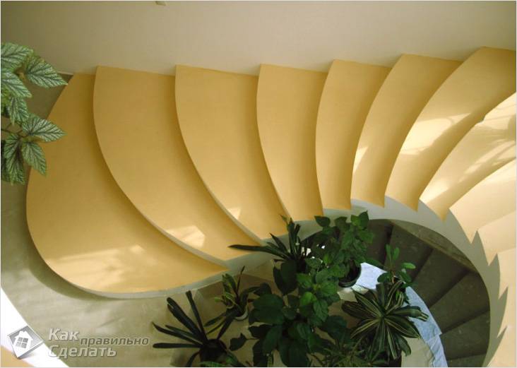 Лестница из бетона своими руками