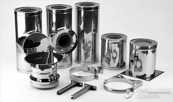 Монтаж дымохода сэндвич своими руками