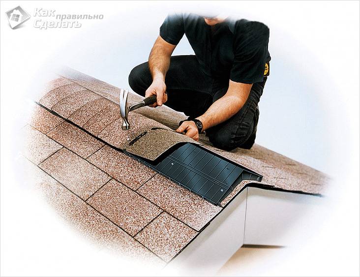 Монтаж гибкой черепицы своими руками