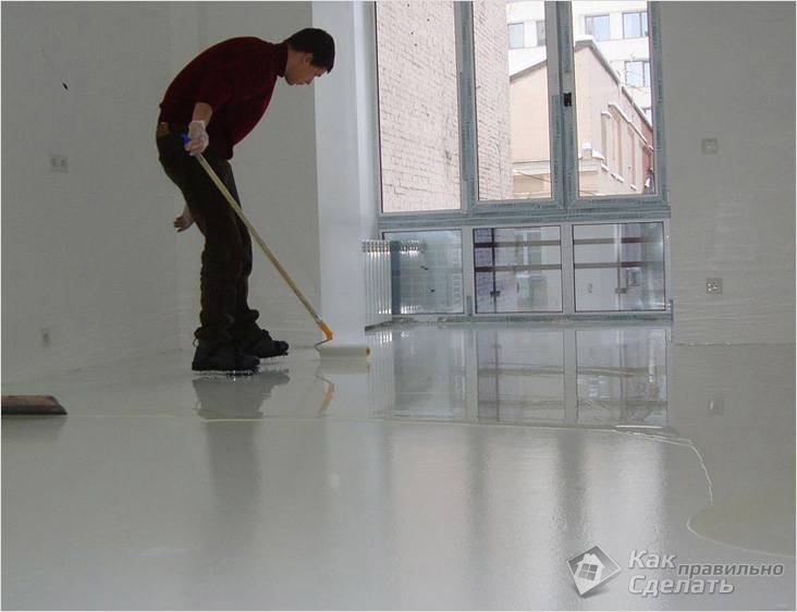 Наливной пол своими руками