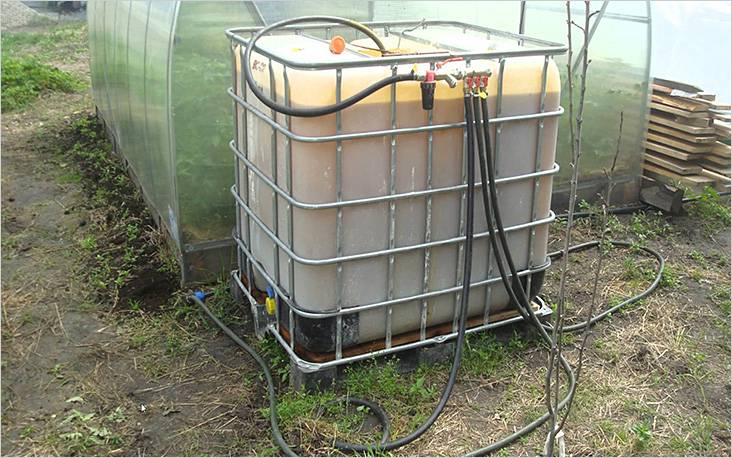 Насос для полива из бочки