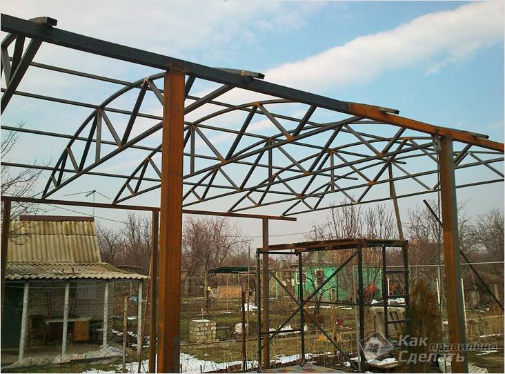 Навес для бассейна своими руками