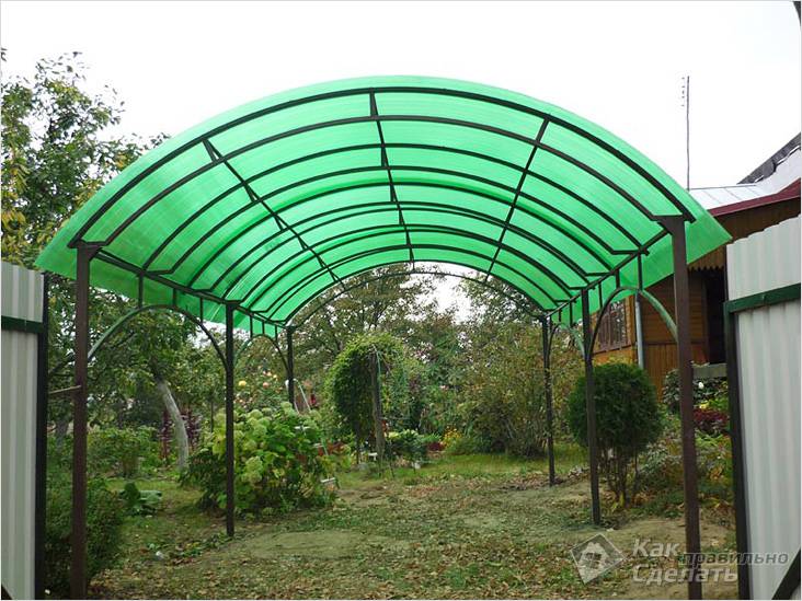 Навес для бассейна своими руками