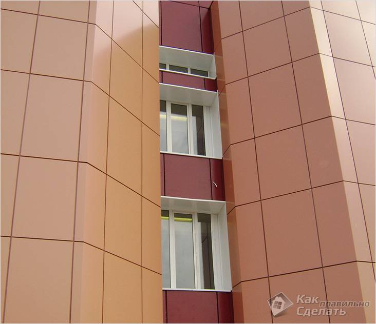 Облицовка фасада металлокассетами