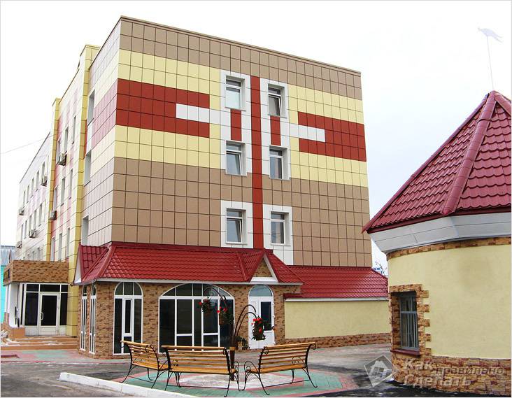 Облицовка фасада металлокассетами