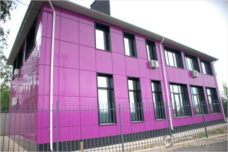 Облицовка фасада металлокассетами