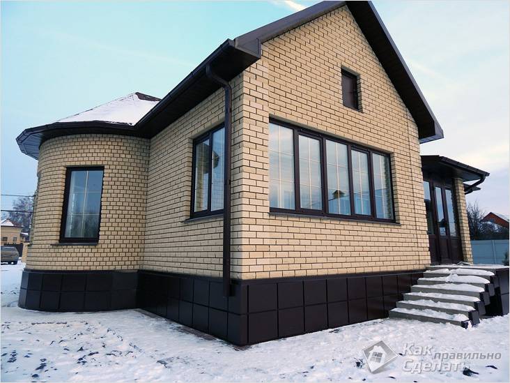 Отделка цоколя своими руками