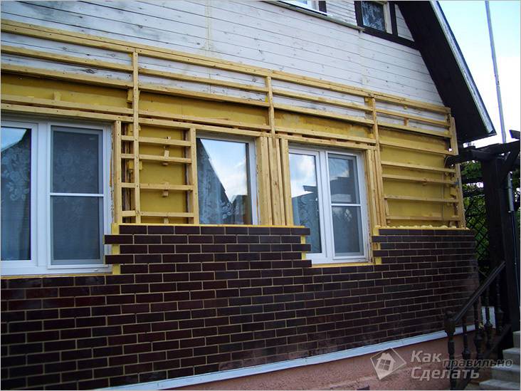 Отделка фасада дома термопанелями