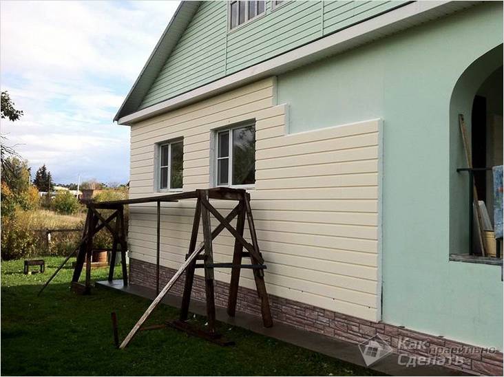 Отделка фасада дома термопанелями