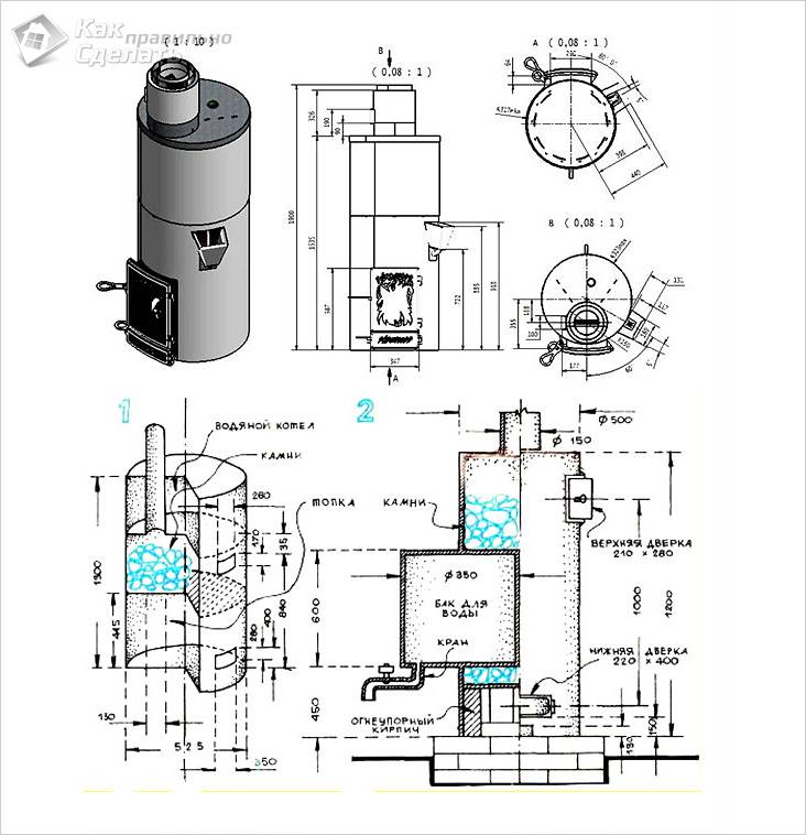 Печь для бани: строим и изготавливаем самостоятельно