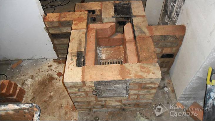 Печь «голландка» своими руками