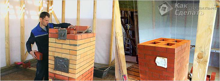 Печь «голландка» своими руками