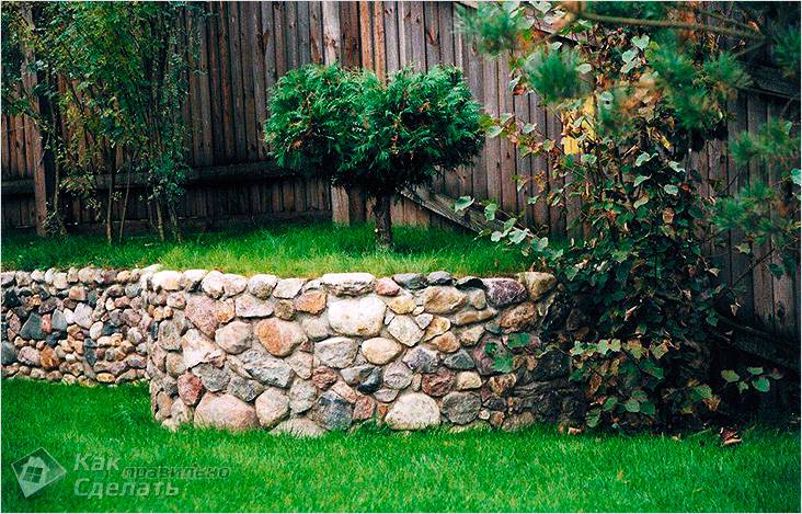 Подпорная стенка своими руками