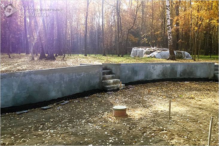 Подпорная стенка своими руками