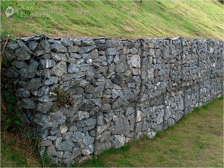 Подпорная стенка своими руками