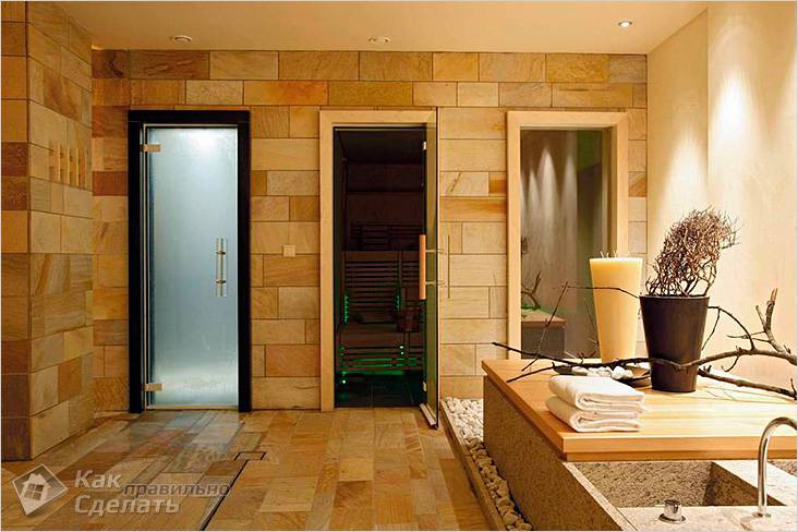 Пол в бане своими руками