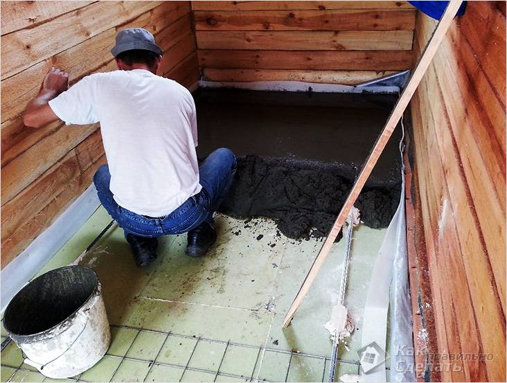 Пол в бане своими руками Пол в бане своими руками