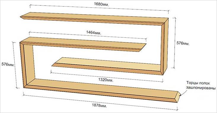 Полки на стену своими руками