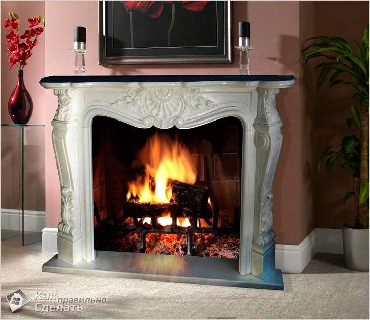 Портал для камина своими руками
