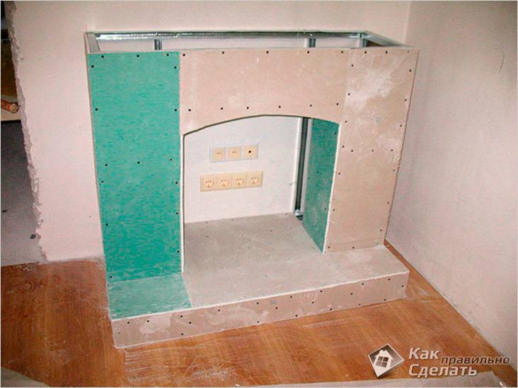 Портал для камина своими руками