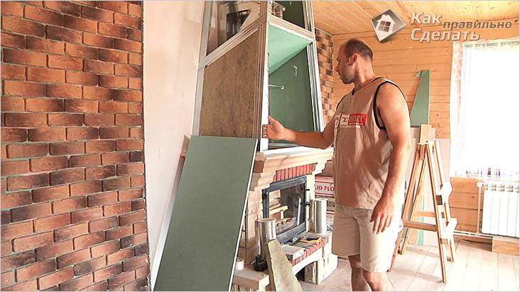Портал для камина своими руками