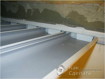 Реечный потолок своими руками