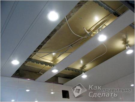Реечный потолок своими руками