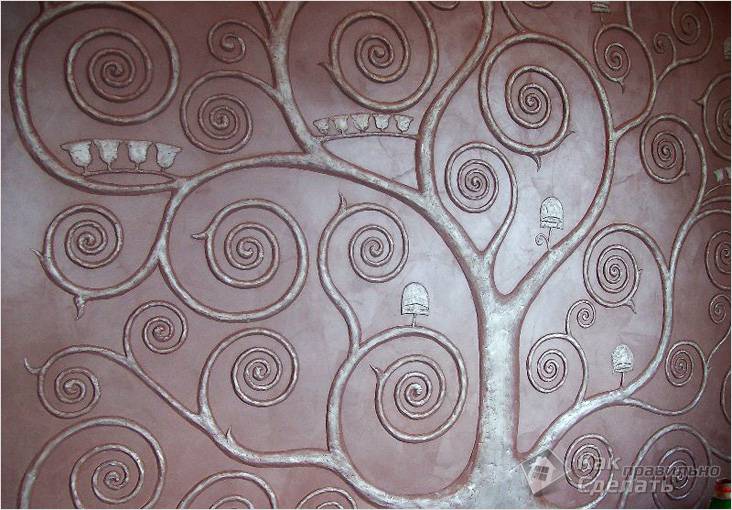 Рельефная штукатурка своими руками