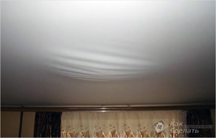 Ремонт натяжного потолка своими руками