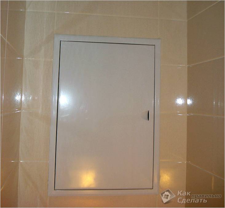 Ревизионный люк под плитку своими руками