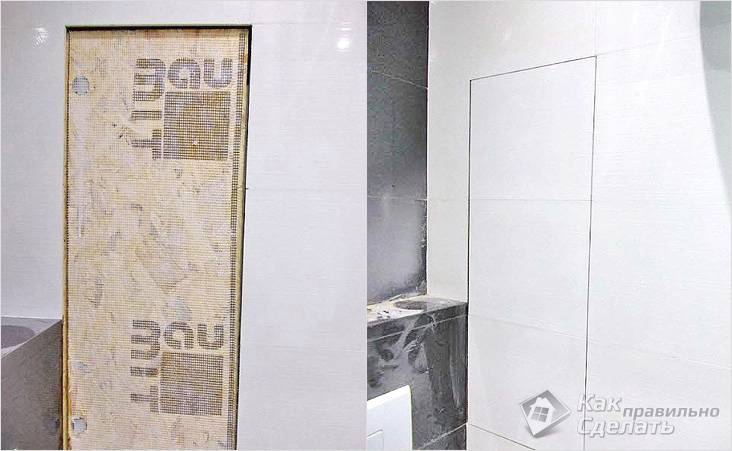 Ревизионный люк под плитку своими руками