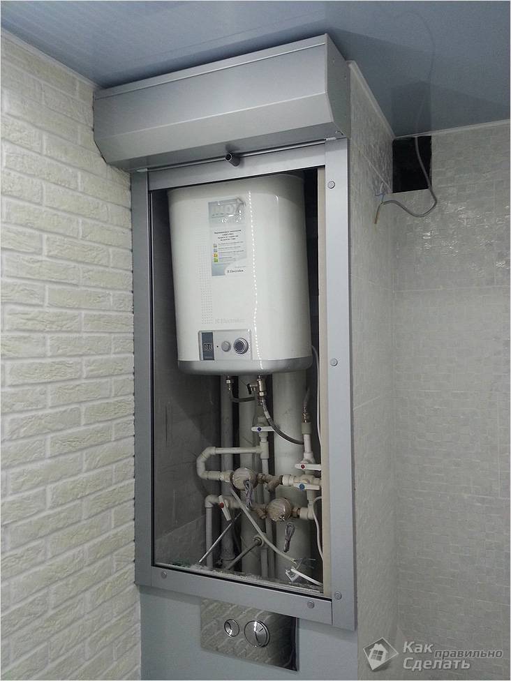 Рольставни для сантехнического шкафа в туалете