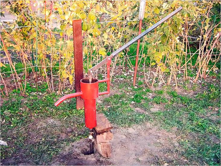 Ручной насос для воды из скважины