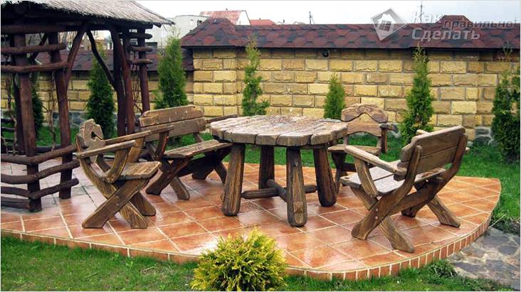 Садовая мебель своими руками