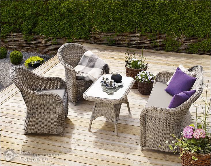 Садовая мебель своими руками