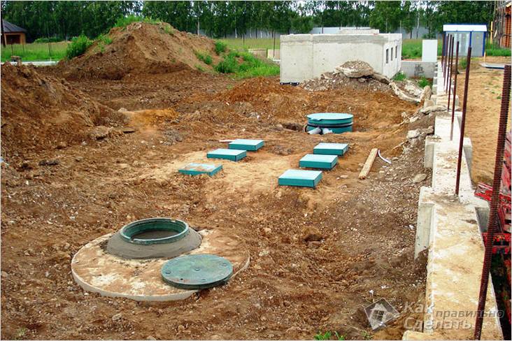 Септик без откачки своими руками