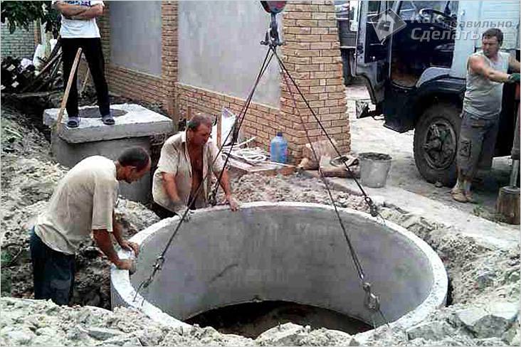 Септик без откачки своими руками