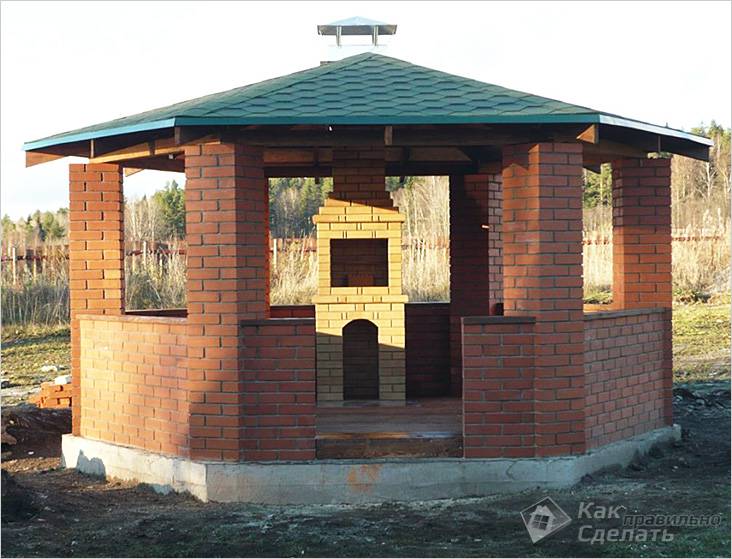 Шестигранная беседка своими руками