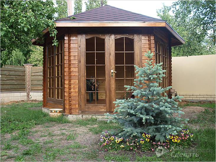 Шестигранная беседка своими руками