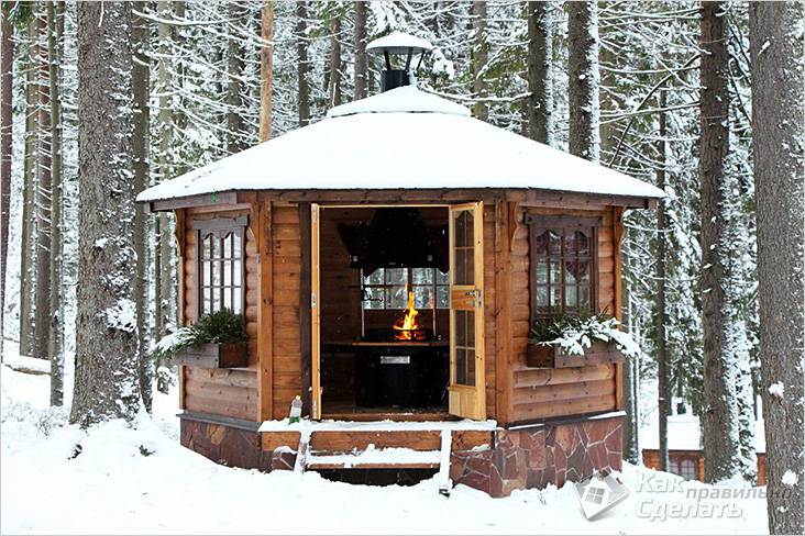 Шестигранная беседка своими руками